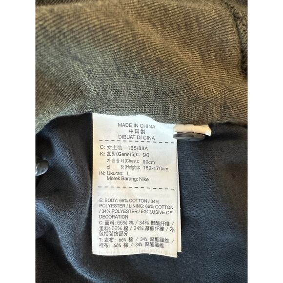 Nike Hoodie Womens Large Tech Fleece Cape Full Zip Sweatshirt 2102 - Picture 11 of 11